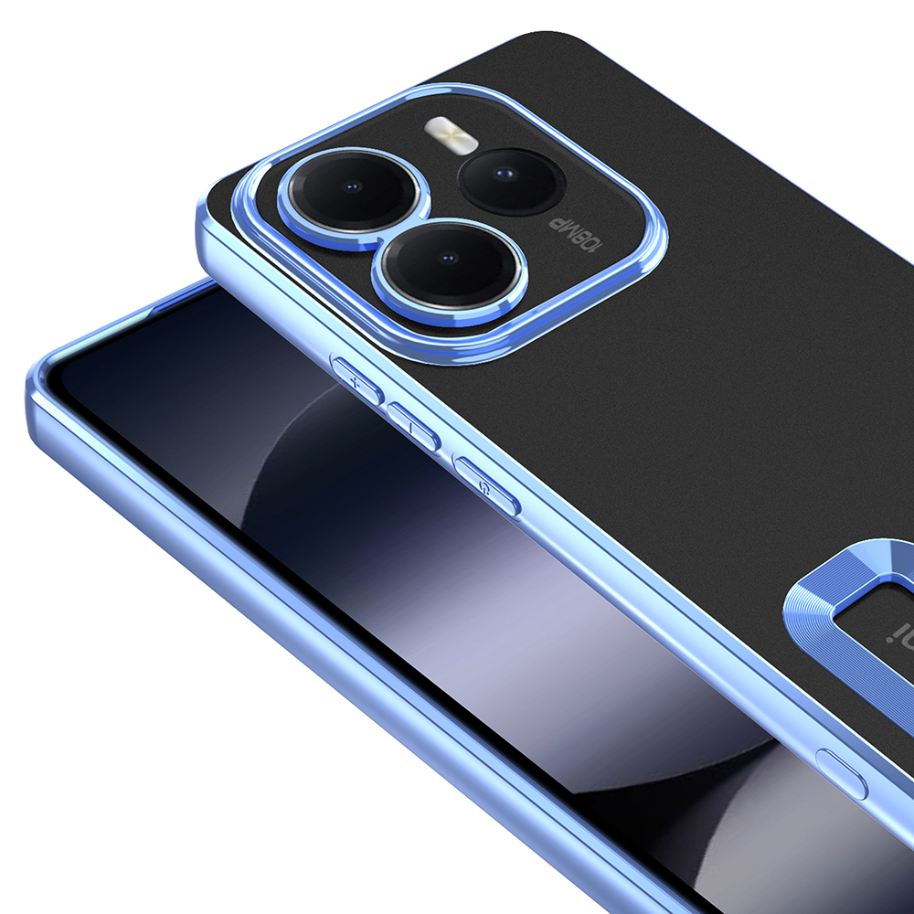 Xiaomi Redmi Note 14 5G Kılıf Kamera Korumalı Logo Gösteren Zore Omega Kapak - 13