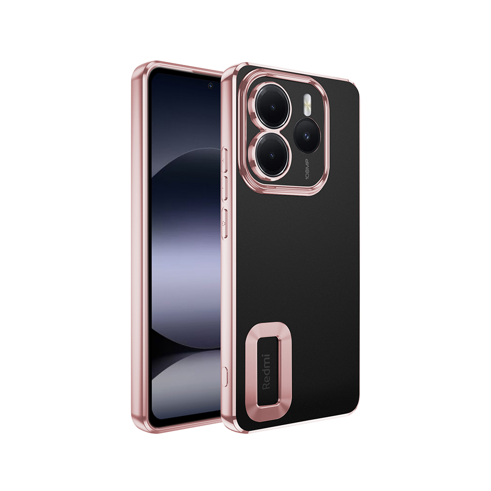 Xiaomi Redmi Note 14 5G Kılıf Kamera Korumalı Logo Gösteren Zore Omega Kapak - 2