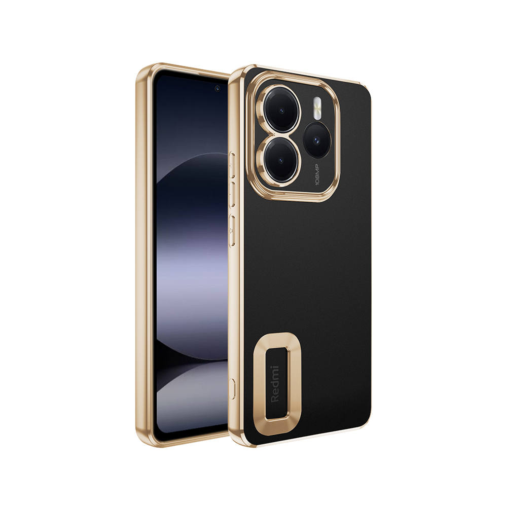 Xiaomi Redmi Note 14 5G Kılıf Kamera Korumalı Logo Gösteren Zore Omega Kapak - 5