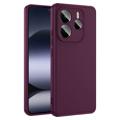 Xiaomi Redmi Note 14 5G Kılıf Zore Mara Lansman Kapak Koyu Mor