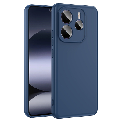 Xiaomi Redmi Note 14 5G Kılıf Zore Mara Lansman Kapak Lacivert