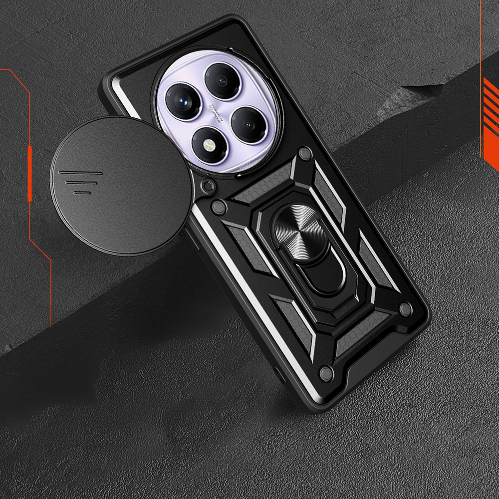 Xiaomi Redmi Note 14 Pro 4G Case Magnetic Stand Camera Protected Zore Sliding Vega Cover - 10