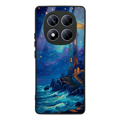 Xiaomi Redmi Note 14 Pro 4G Case with Camera Protection, Patterned Zore Lusi Cover Deniz Feneri