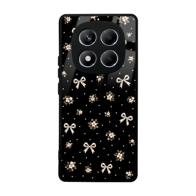 Xiaomi Redmi Note 14 Pro 4G Kılıf Kamera Korumalı Desenli Zore Lusi Kapak Gold Fiyonk