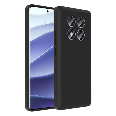 Xiaomi Redmi Note 14 Pro 4G Kılıf Kamera Korumalı Kartlık Hazneli Zore Vitra Kapak Siyah