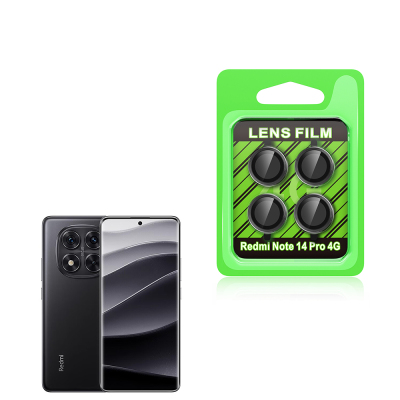 Xiaomi Redmi Note 14 Pro 4G Zore CL-07 Camera Lens Protector Black