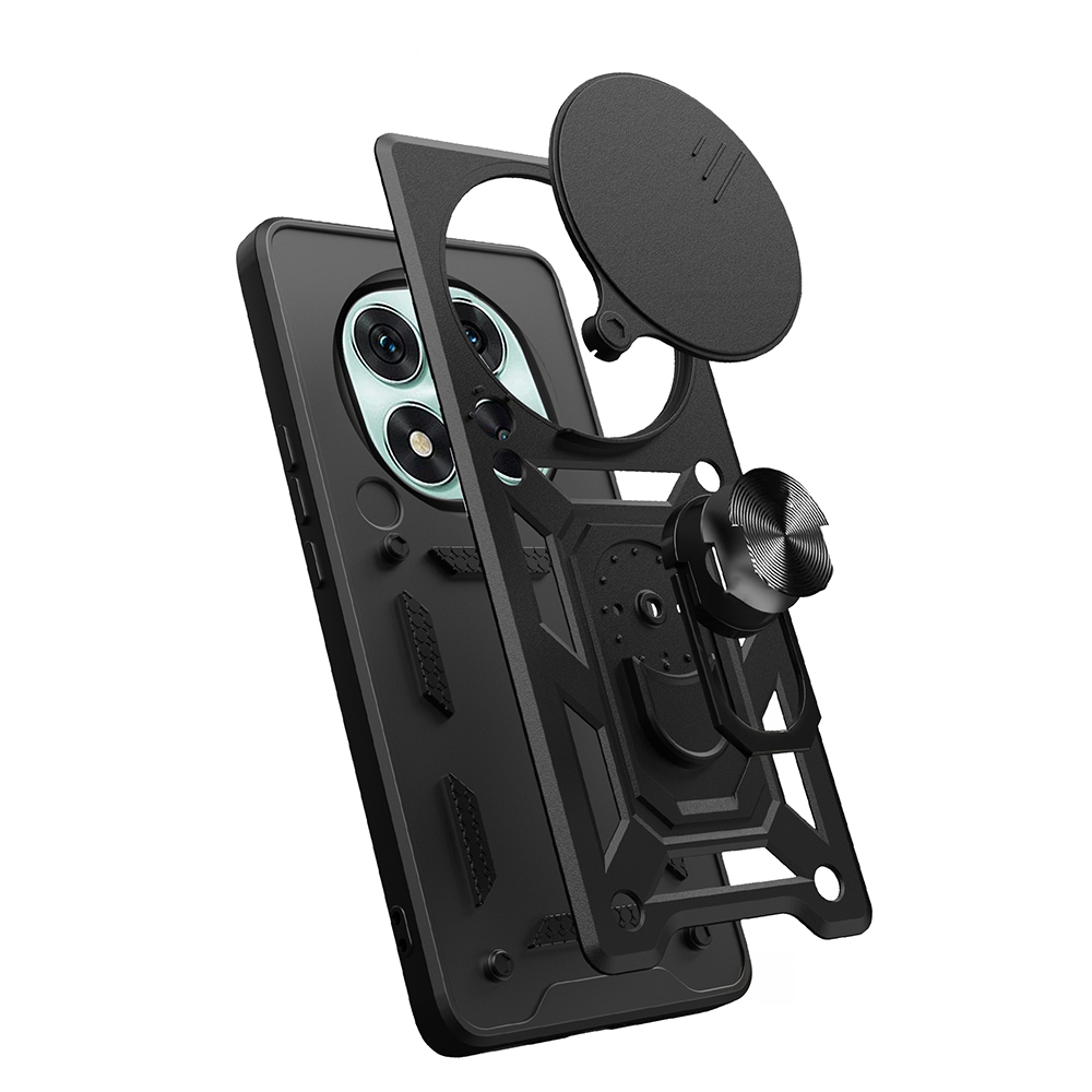 Xiaomi Redmi Note 14 Pro 5G Case Magnetic Stand Camera Protected Zore Sliding Vega Cover - 10