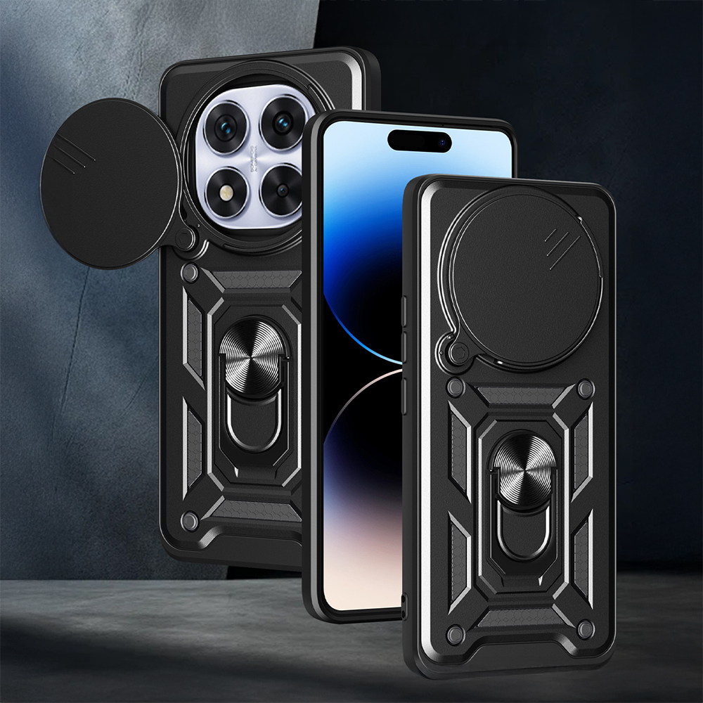 Xiaomi Redmi Note 14 Pro Plus Case Magnetic Stand Camera Protected Zore Sliding Vega Cover - 4