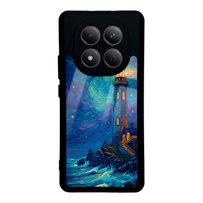 Xiaomi Redmi Note 15 5G Kılıf Kamera Korumalı Desenli Zore Lusi Kapak Deniz Feneri