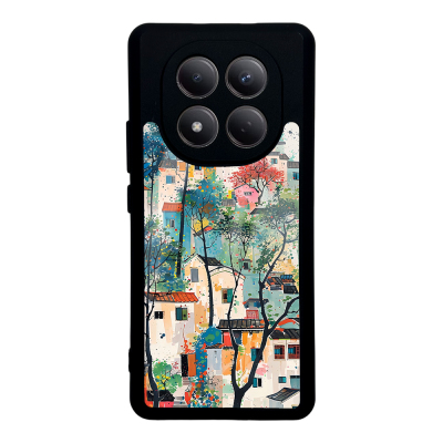 Xiaomi Redmi Note 15 5G Kılıf Kamera Korumalı Desenli Zore Lusi Kapak Evler