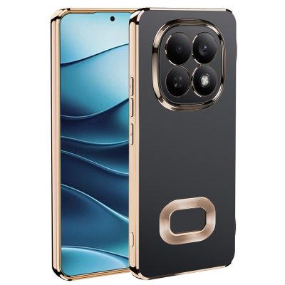 Xiaomi Redmi Note 15 5G Kılıf Kamera Korumalı Logo Gösteren Zore Omega Kapak Gold