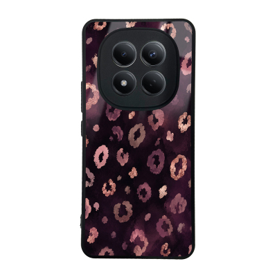 Xiaomi Redmi Note 15 Pro 4G Case with Camera Protection, Patterned Zore Lusi Cover Pembe Leopar