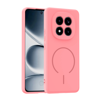 Xiaomi Redmi Note 15 Pro 4G Case with M-safe Charging Feature Zore Meta Cover Rose Pembe