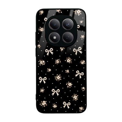 Xiaomi Redmi Note 15 Pro Case with Camera Protection, Patterned Zore Lusi Cover Gold Fiyonk