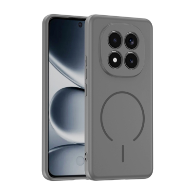 Xiaomi Redmi Note 15 Pro Case with M-safe Charging Feature Zore Meta Cover Titanyum-Gri