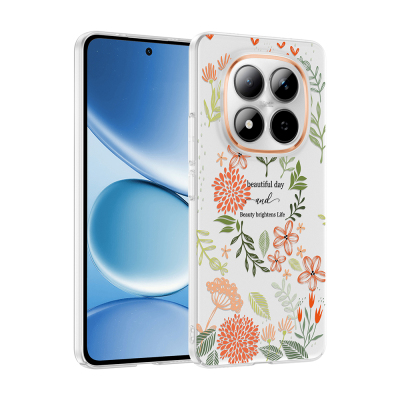 Xiaomi Redmi Note 15 Pro Kılıf Kamera Korumalı Desenli Zore Klip Kapak Beautiful