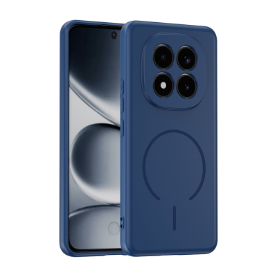 Xiaomi Redmi Note 15 Pro Plus Kılıf M-safe Şarj Özellikli Zore Meta Kapak Lacivert