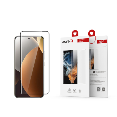 Xiaomi Redmi Note 15 Pro Plus Zore Full Adhesive Tempered Glass Screen Protector Şeffaf