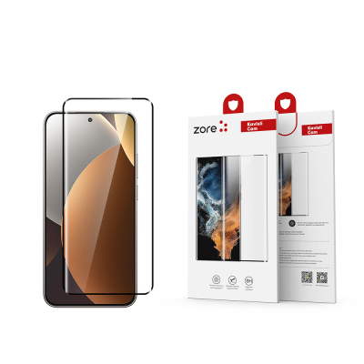 Xiaomi Redmi Note 15 Pro Zore Full Adhesive Tempered Glass Screen Protector Şeffaf