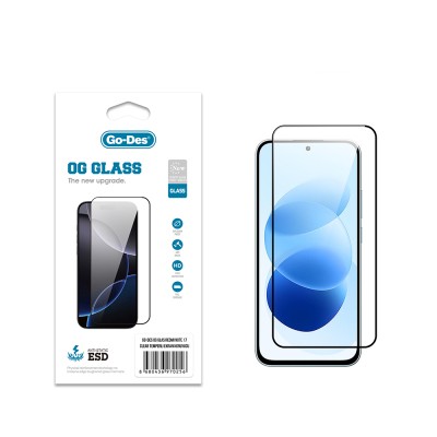 Xiaomi Redmi Note 17 Go Des OG Glass Anti-Static Tempered Glass Screen Protector Şeffaf