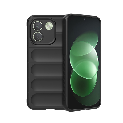 Xiaomi Redmi Note 17 Pro Max Case Zore Ethnic Silicone Flexible TPU with Cutout Back Design Cover Black