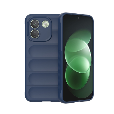 Xiaomi Redmi Note 17 Pro Max Case Zore Ethnic Silicone Flexible TPU with Cutout Back Design Cover Navy blue