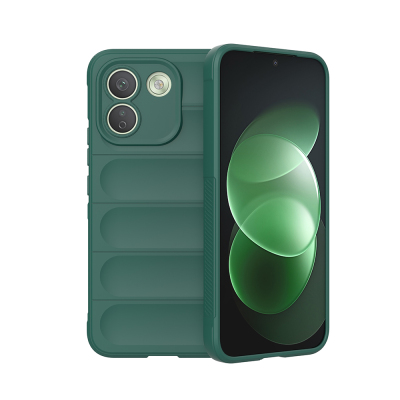 Xiaomi Redmi Note 17 Pro Max Case Zore Ethnic Silicone Flexible TPU with Cutout Back Design Cover Dark Green