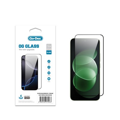 Xiaomi Redmi Note 17 Pro Max Go Des OG Glass Antistatik Temperli Cam Ekran Koruyucu Şeffaf