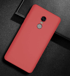 Xiaomi Redmi Note 4 Kılıf Zore İmax Silikon Kamera Korumalı Kırmızı