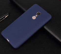Xiaomi Redmi Note 4 Kılıf Zore İmax Silikon Kamera Korumalı Lacivert
