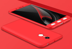 Xiaomi Redmi Note 4x Kılıf Zore Ays Kapak Kırmızı