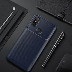 Xiaomi Redmi Note 5 Pro Kılıf Zore Negro Silikon Kapak Lacivert