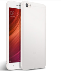 Xiaomi Redmi Note 5A Kılıf Zore İmax Silikon Kamera Korumalı Beyaz