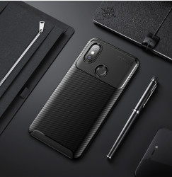 Xiaomi Redmi Note 6 Pro Kılıf Zore Negro Silikon Kapak Siyah