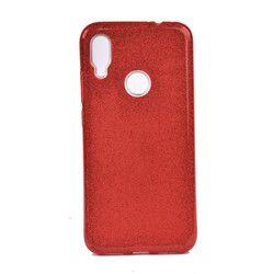 Xiaomi Redmi Note 7 Case Zore Shining Silicon Red