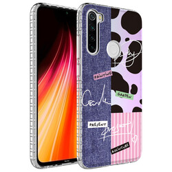 Xiaomi Redmi Note 8 Case Airbag Edge Colorful Patterned Silicone Zore Elegans Cover NO8
