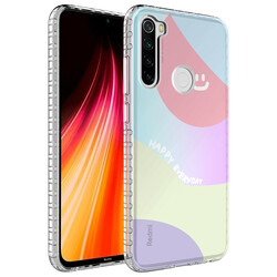 Xiaomi Redmi Note 8 Case Airbag Edge Colorful Patterned Silicone Zore Elegans Cover NO7