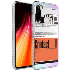 Xiaomi Redmi Note 8 Case Airbag Edge Colorful Patterned Silicone Zore Elegans Cover NO6