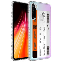 Xiaomi Redmi Note 8 Case Airbag Edge Colorful Patterned Silicone Zore Elegans Cover NO1