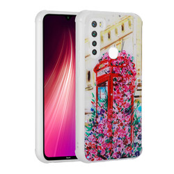 Xiaomi Redmi Note 8 Case Glittery Patterned Camera Protected Shiny Zore Popy Cover Kulübe