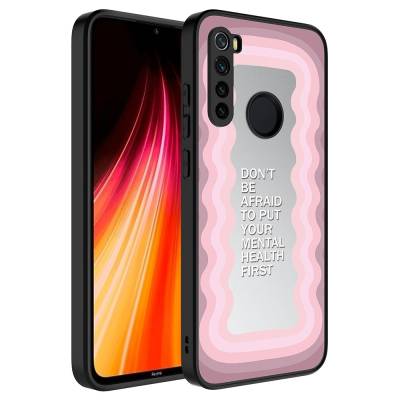 Xiaomi Redmi Note 8 Case Mirror Patterned Camera Protection Glossy Zore Mirror Cover Ayna