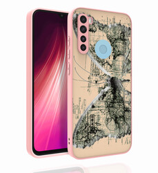 Xiaomi Redmi Note 8 Case Patterned Camera Protection Glossy Zore Nora Cover NO4