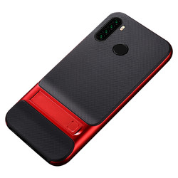 Xiaomi Redmi Note 8 Case Zore Stand Verus Cover Red