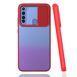 Xiaomi Redmi Note 8 Case Zore Lensi Cover Red