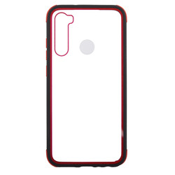Xiaomi Redmi Note 8 Case Zore Tiron Cover Black-Red