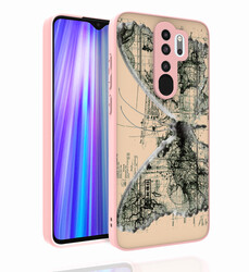 Xiaomi Redmi Note 8 Pro Case Patterned Camera Protection Glossy Zore Nora Cover NO4
