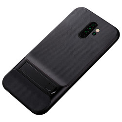 Xiaomi Redmi Note 8 Pro Case Zore Stand Verus Cover Black