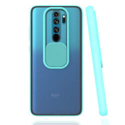 Xiaomi Redmi Note 8 Pro Case Zore Lensi Cover Turquoise