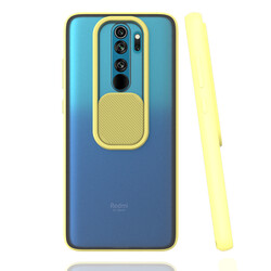 Xiaomi Redmi Note 8 Pro Case Zore Lensi Cover Yellow