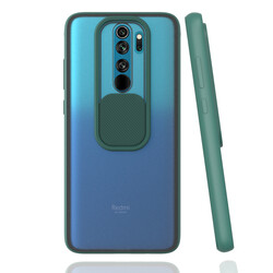 Xiaomi Redmi Note 8 Pro Case Zore Lensi Cover Dark Green